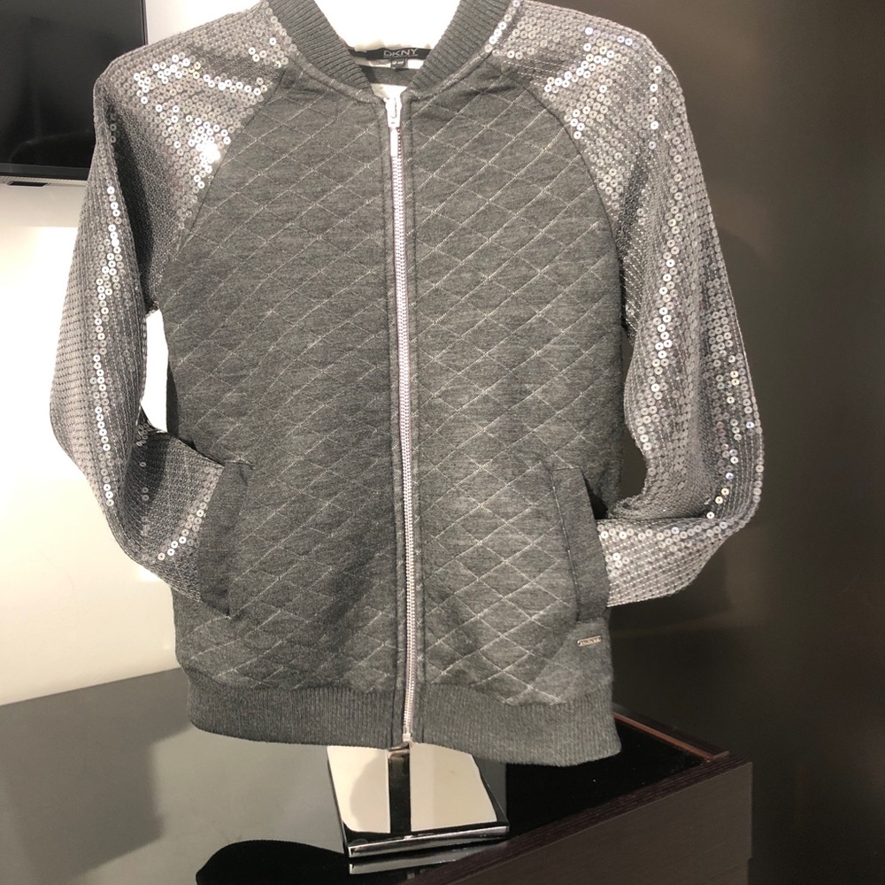 DKNY cardigan with sequins gray 12 Years